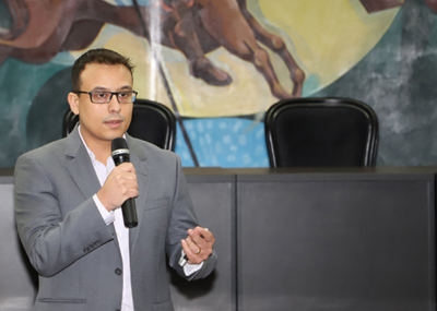 O analista de controle externo Thiago Henrique (foto: Lucas Borges)